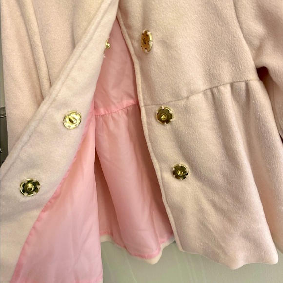 Beaufort Bonnet Company Pea Coat Girl’s 3T Palmetto Pearl Pink Lined Snap Close - Picture 5 of 7